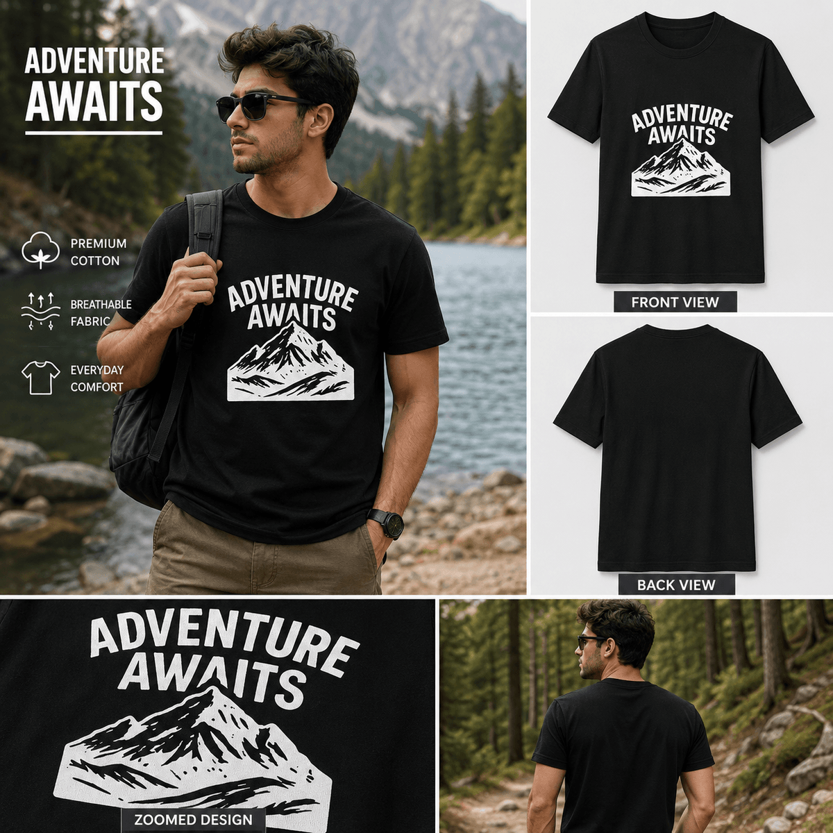 Adventure Awaits | Outdoor Adventure Tee