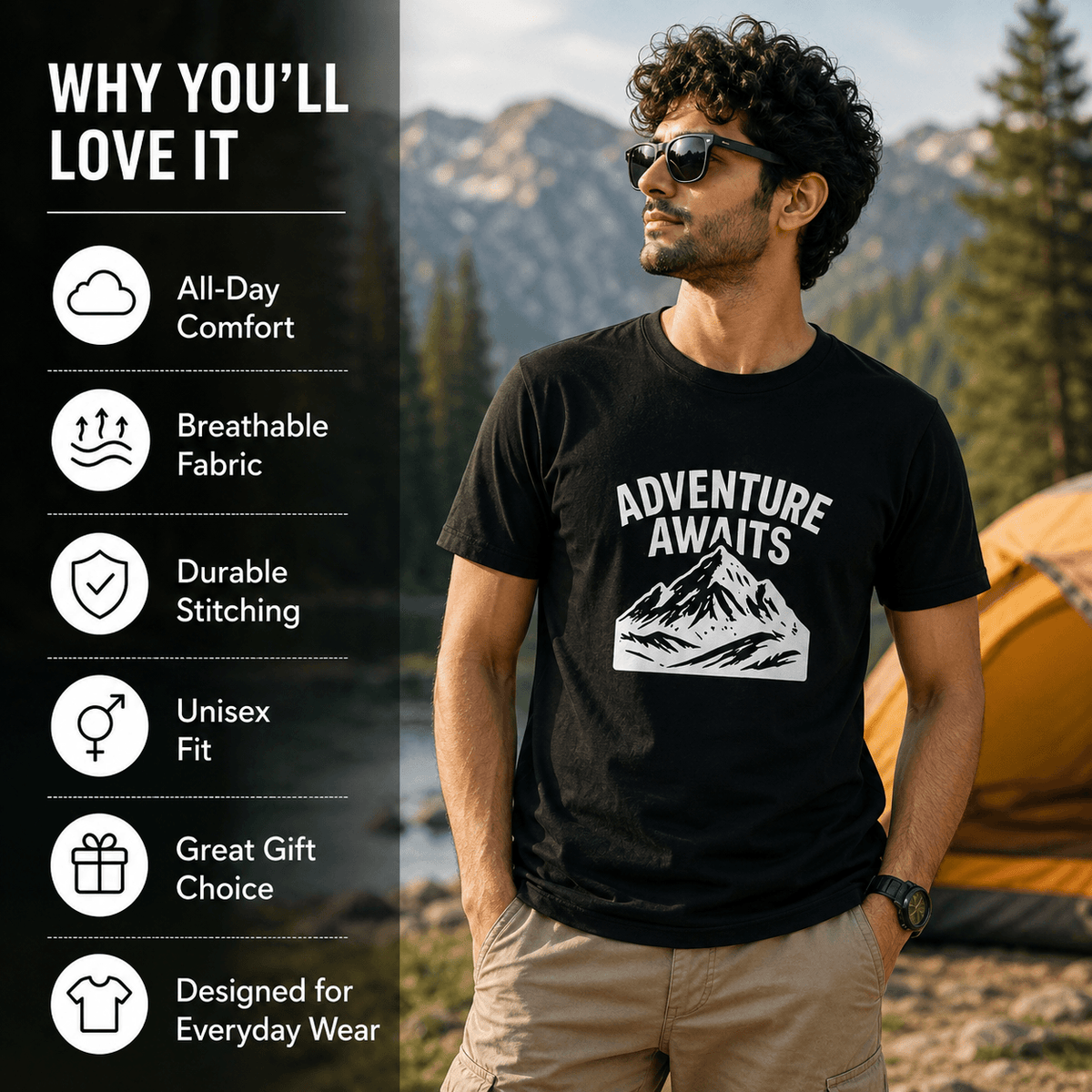 Adventure Awaits | Outdoor Adventure Tee