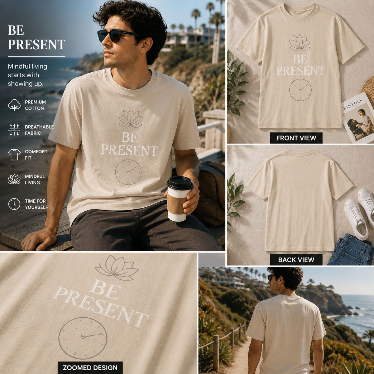 Be Mindful Tee | Stay Present Shirt