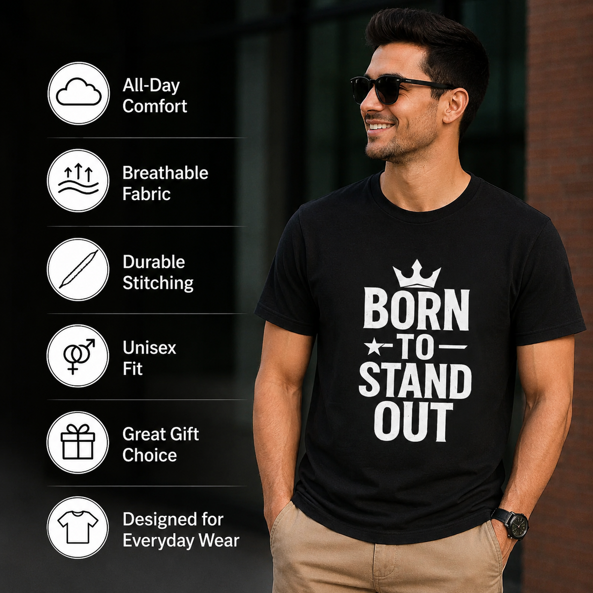 Born To Stand Out | Confidence Tee