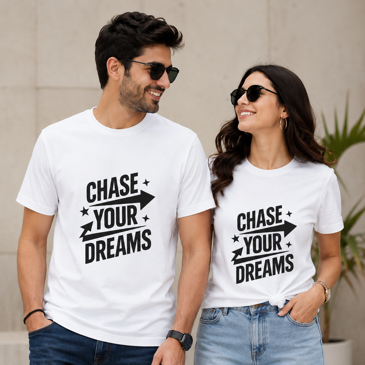 Chase Your Dreams Motivational Graphic T-Shirt