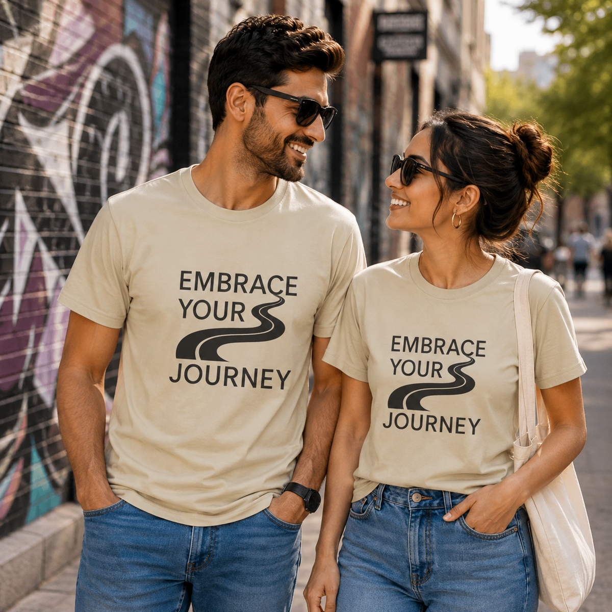 Embrace Your Journey Motivational Graphic T-Shirt