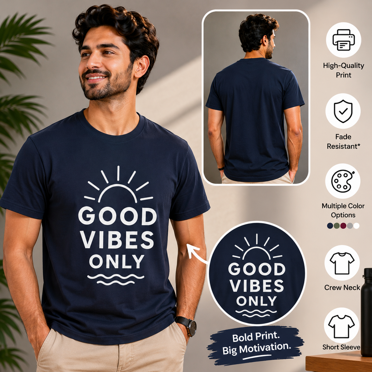 Good Vibes Only | Positive Vibes Tee | Inspirational Graphic T-Shirt