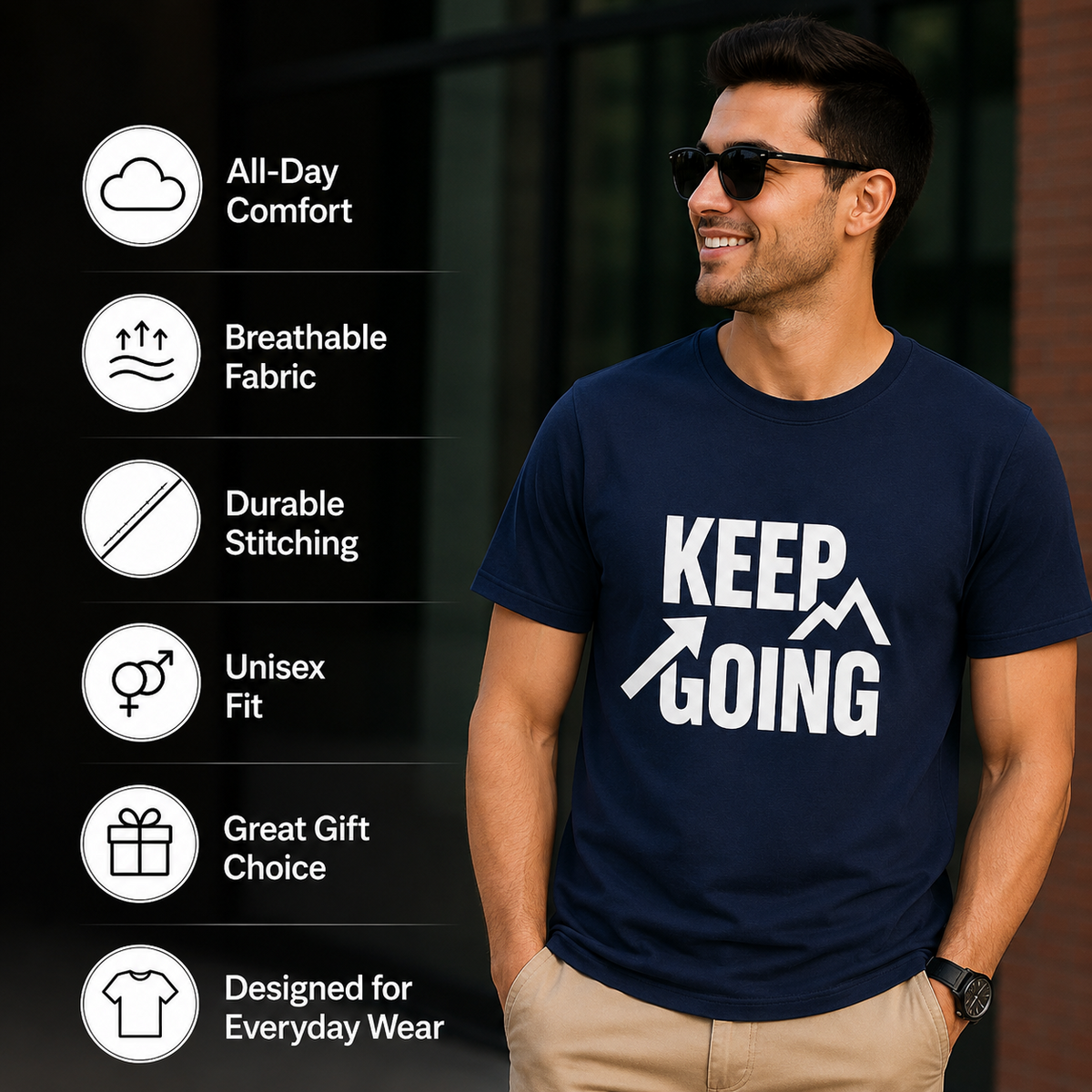 Keep Going | Growth Mindset Graphic Tee