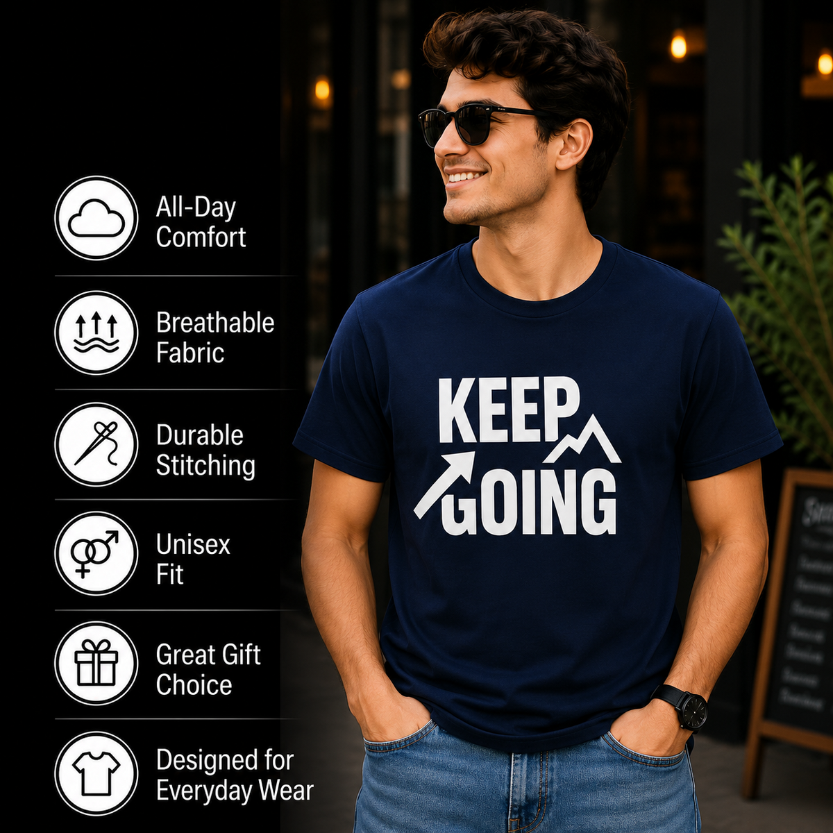 Keep Going | Growth Mindset Graphic Tee