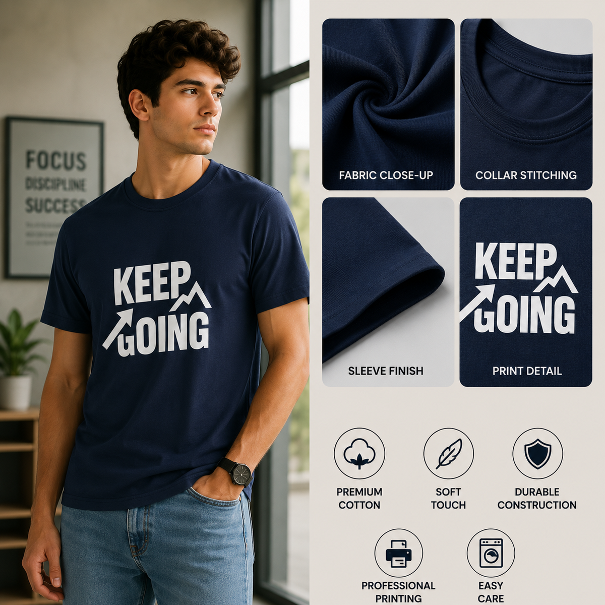 Keep Going | Growth Mindset Graphic Tee