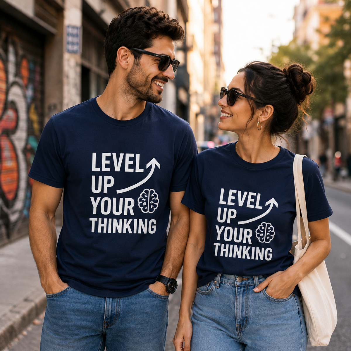 Level Up Your Thinking | Growth Mindset Tee | Inspirational Graphic T-Shirt