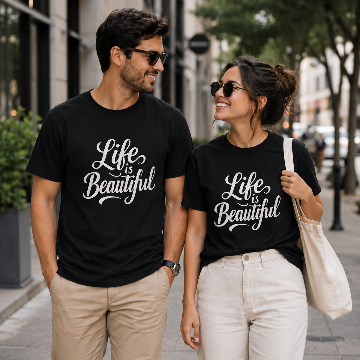 Life Is Beautiful | Positive Vibes Tee | Inspirational Graphic T-Shirt
