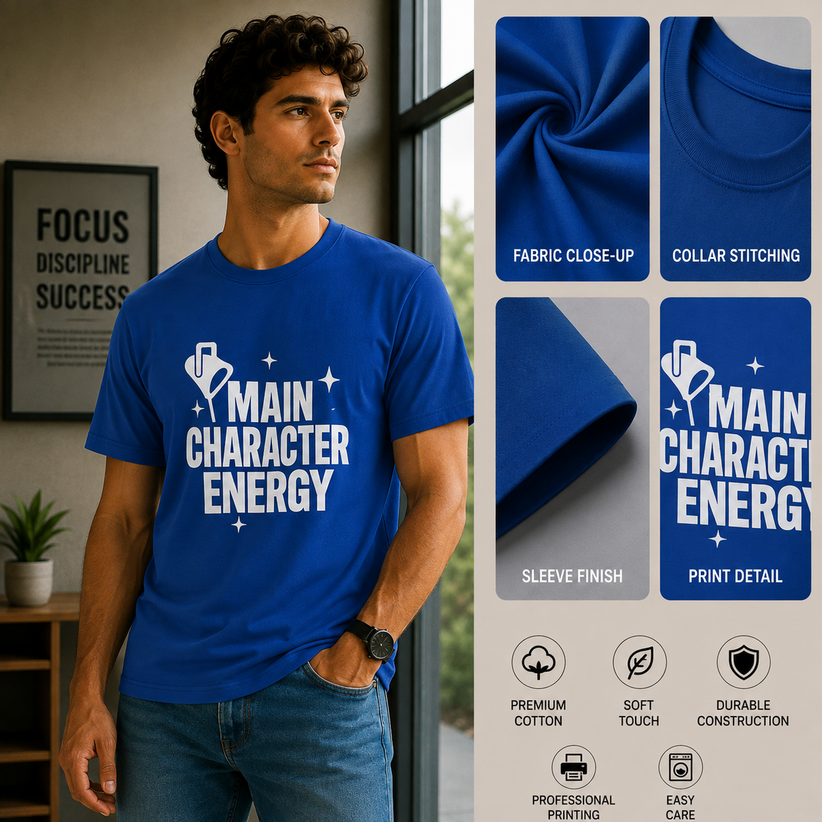Main Character Energy | Confidence Tee | Inspirational Graphic T-Shirt