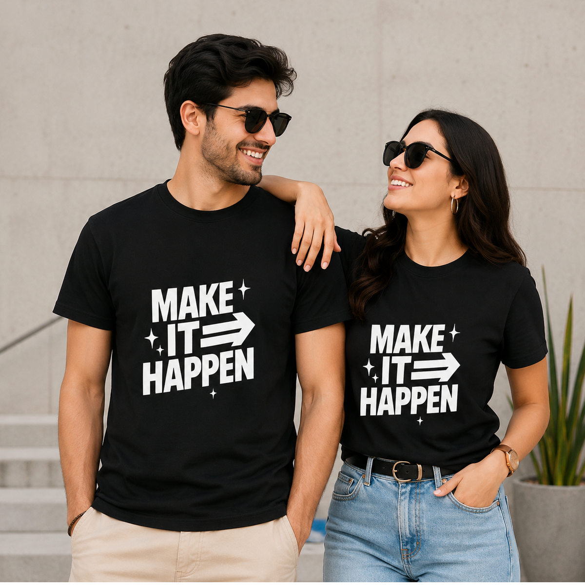 Make It Happen | Motivation Tee | Inspirational Graphic T-Shirt