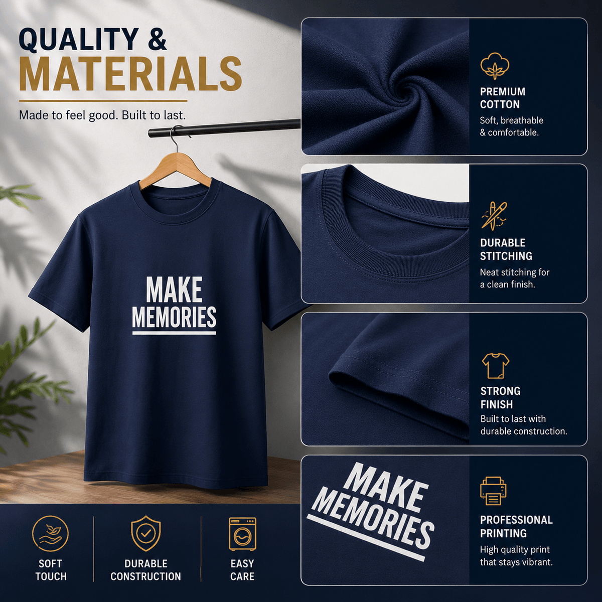 Make Memories | Adventure Tee | Inspirational Graphic T-Shirt