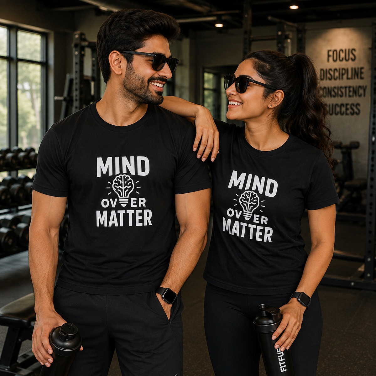 Mind Over Matter | Gym Motivation Tee Inspirational Graphic Tee
