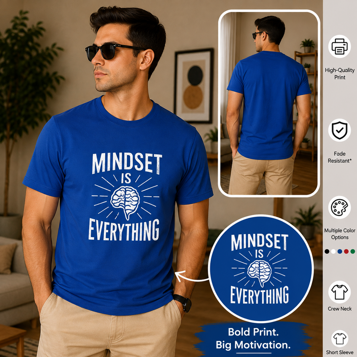 Mindset Is Everything | Growth Mindset Tee | Inspirational Graphic T-Shirt