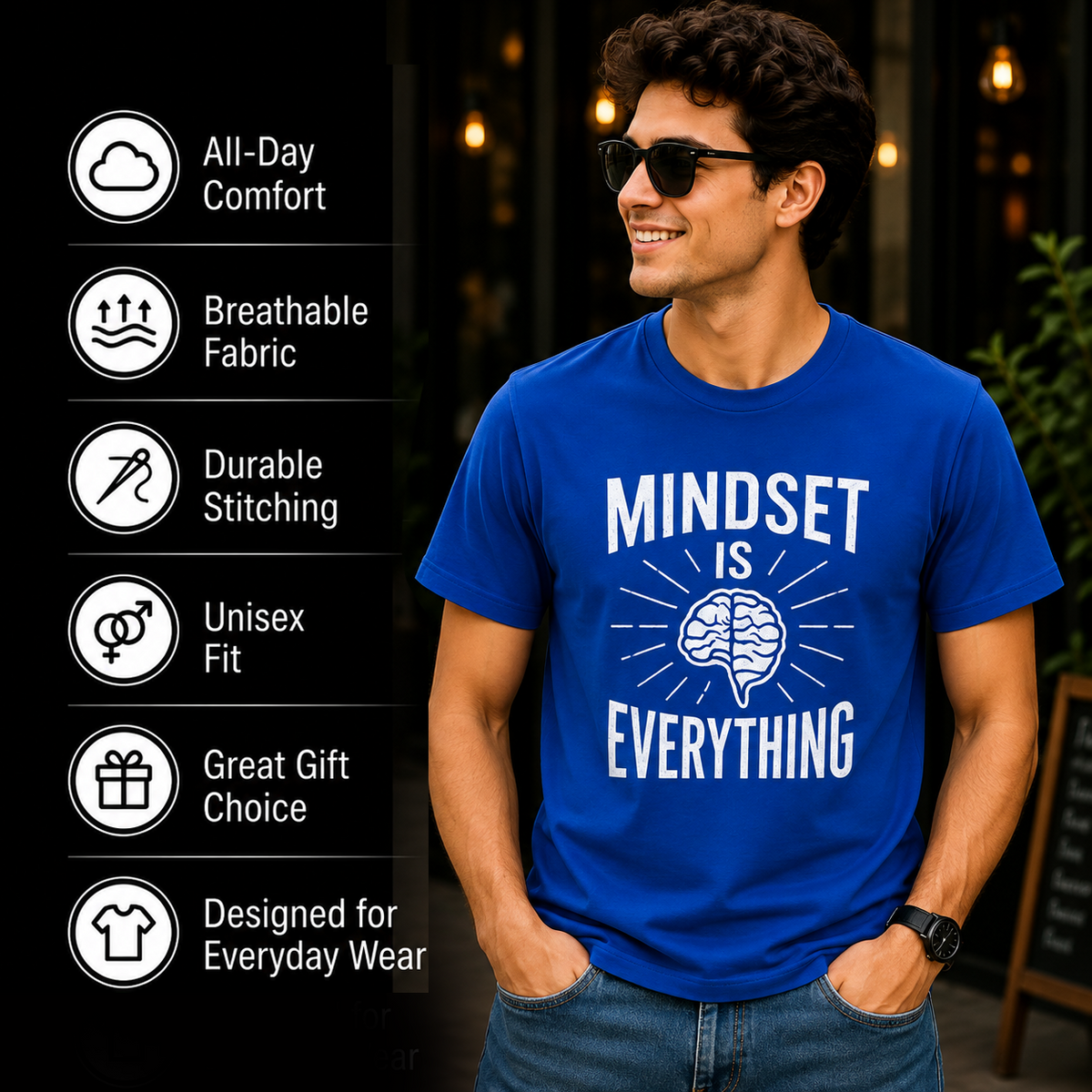 Mindset Is Everything | Growth Mindset Tee | Inspirational Graphic T-Shirt