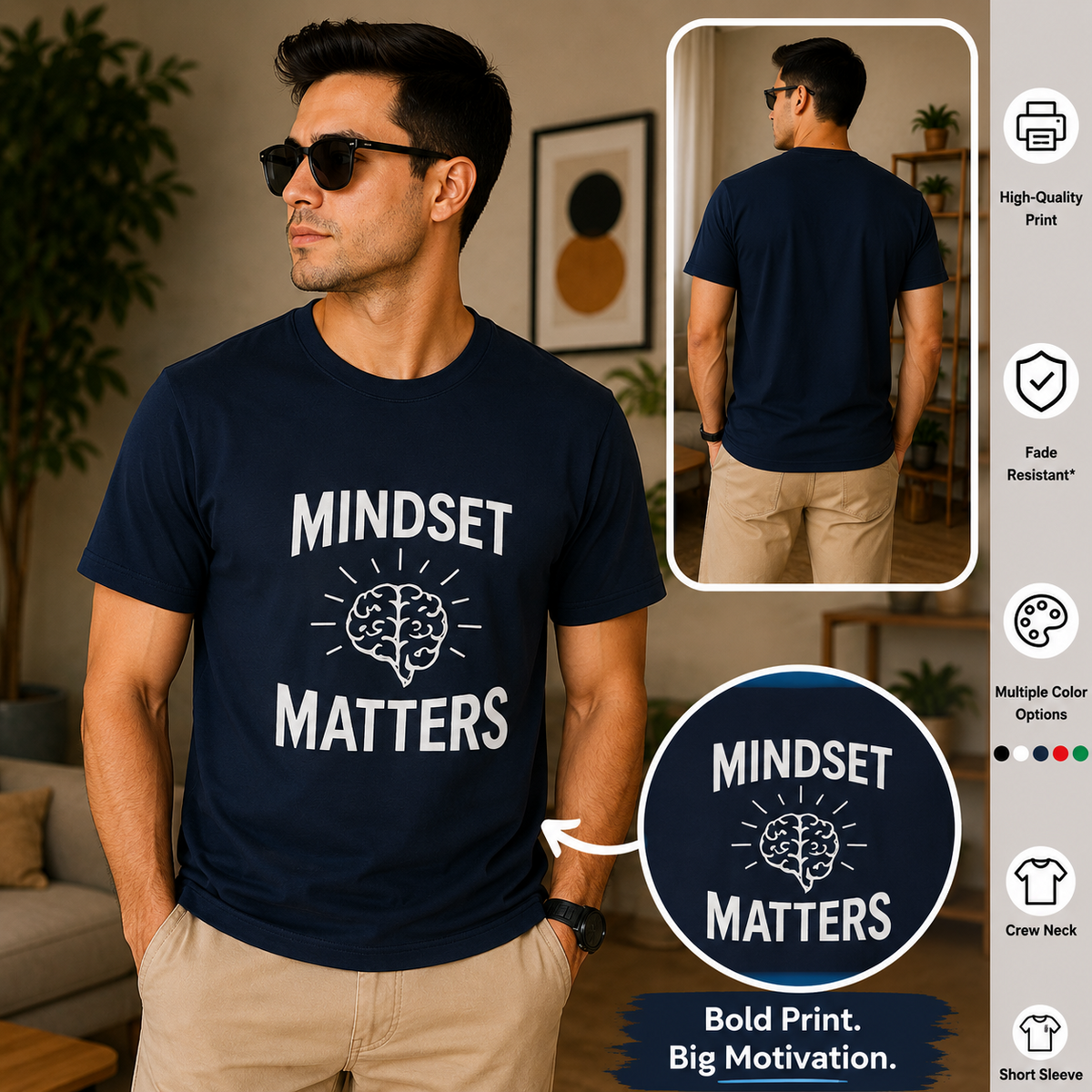 Mindset Matters | Growth Mindset Tee | Inspirational Graphic T-Shirt