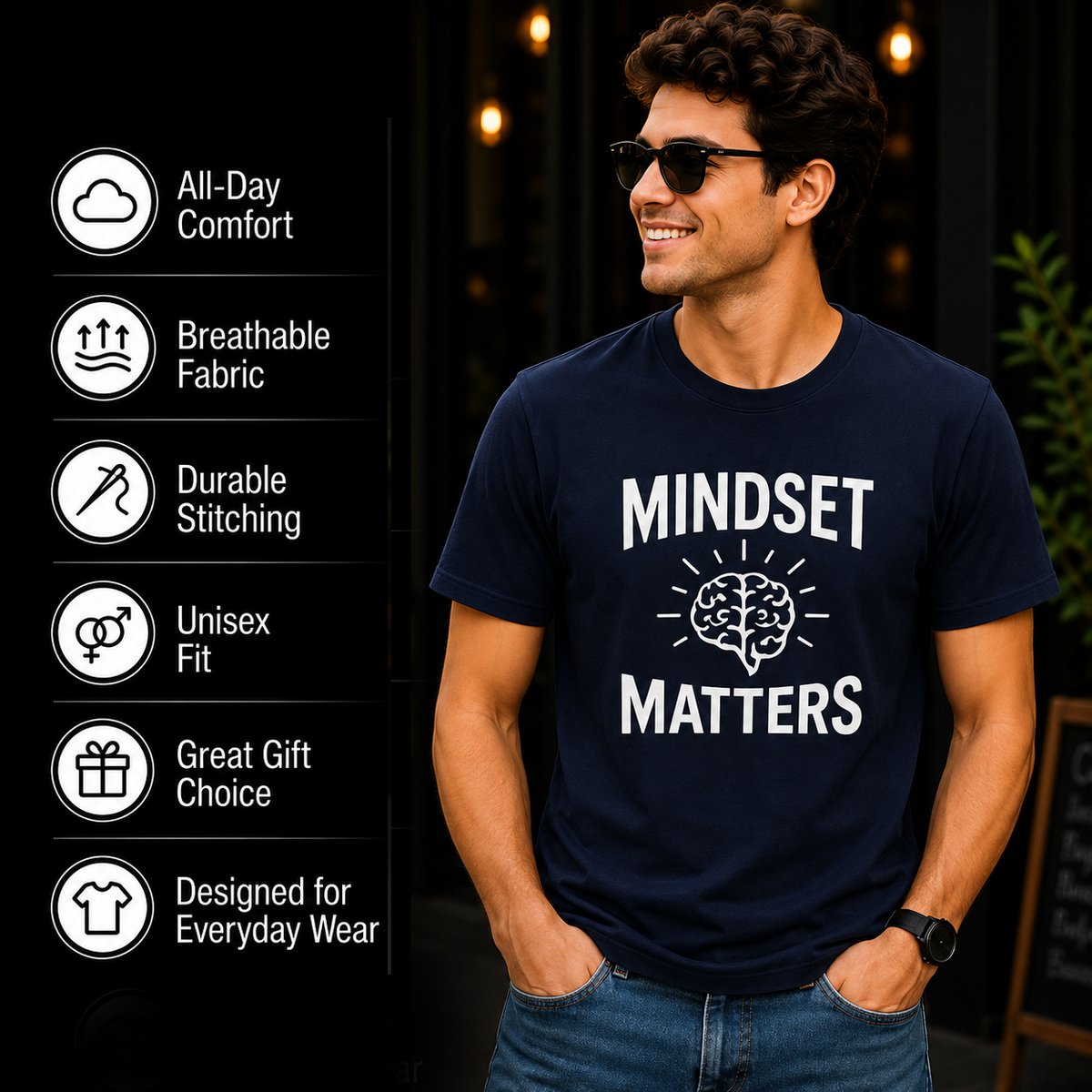 Mindset Matters | Growth Mindset Tee | Inspirational Graphic T-Shirt
