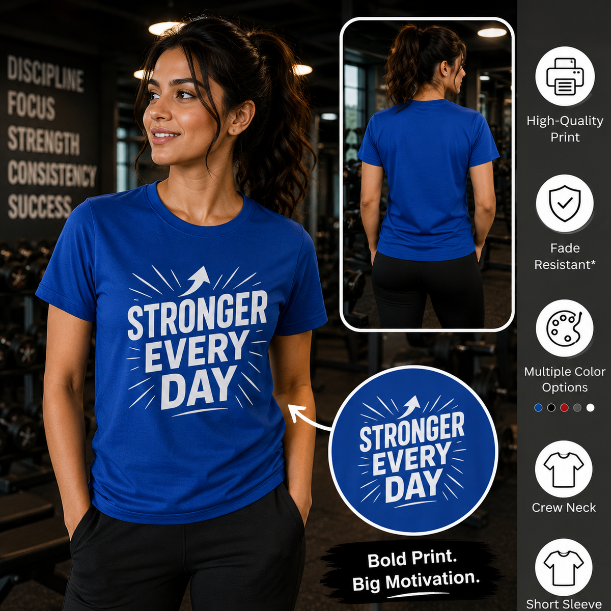 Stronger Every Day | Growth Mindset Graphic Tee