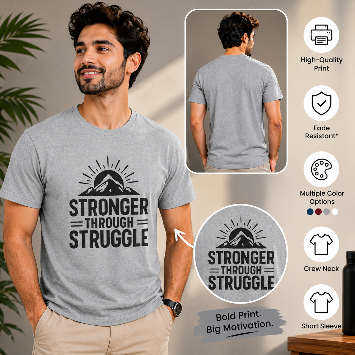 Stronger Through Struggle | Resilience Graphic Tee