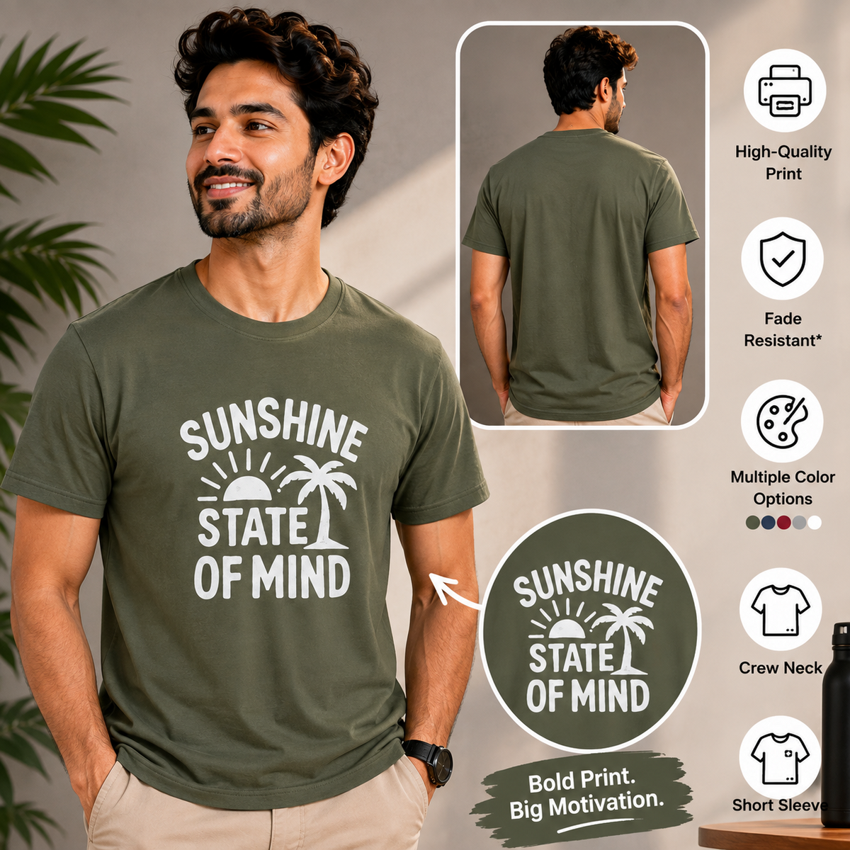 Sunshine State Of Mind | Positive Energy Graphic Tee