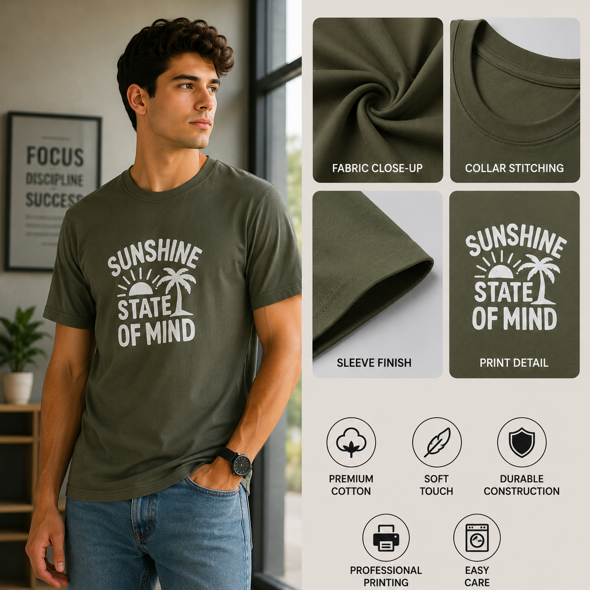 Sunshine State Of Mind | Positive Energy Graphic Tee