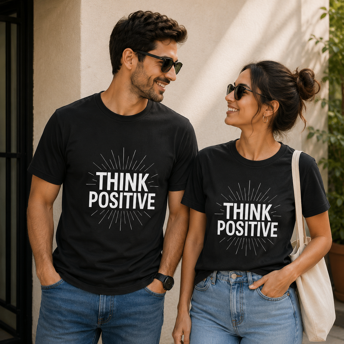 Think Positive | Positive Mindset Graphic Tee