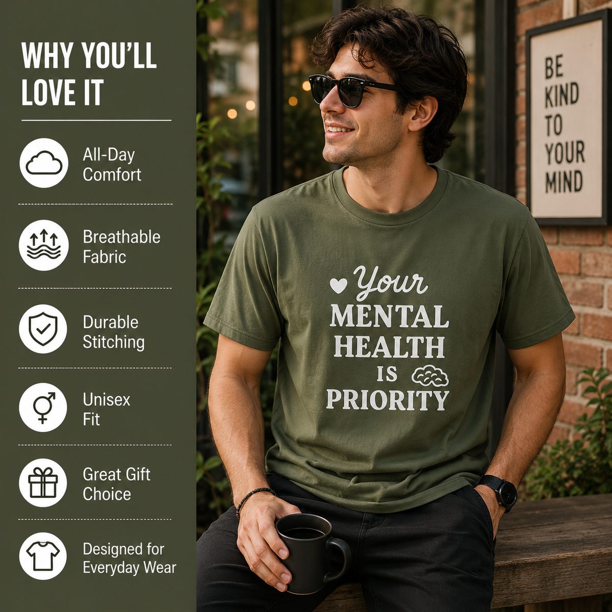 Your Mental Health Is a Priority | Mental Health Tee