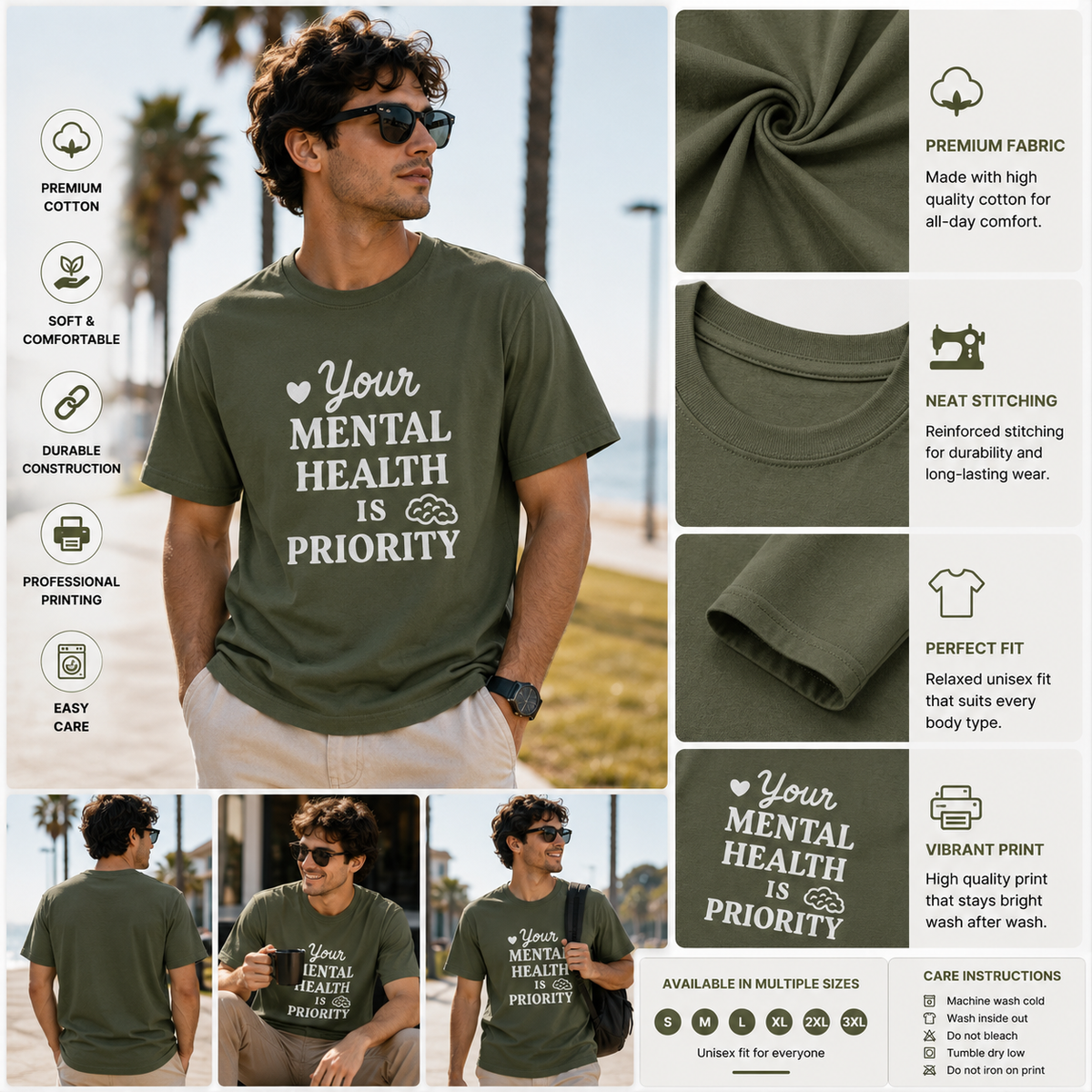 Your Mental Health Is a Priority | Mental Health Tee