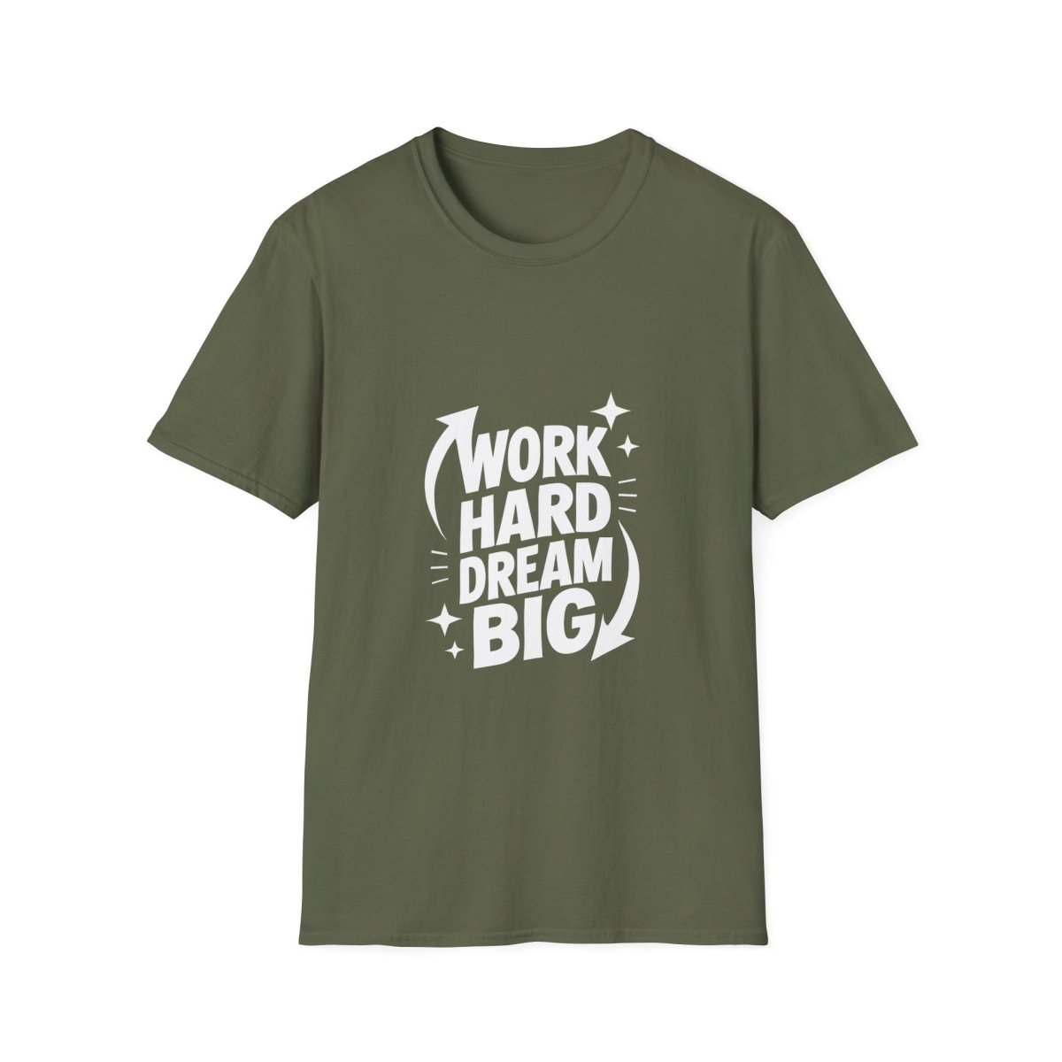 Dream Big Work Hard | Hustle Motivation Tee - Positivity Prints