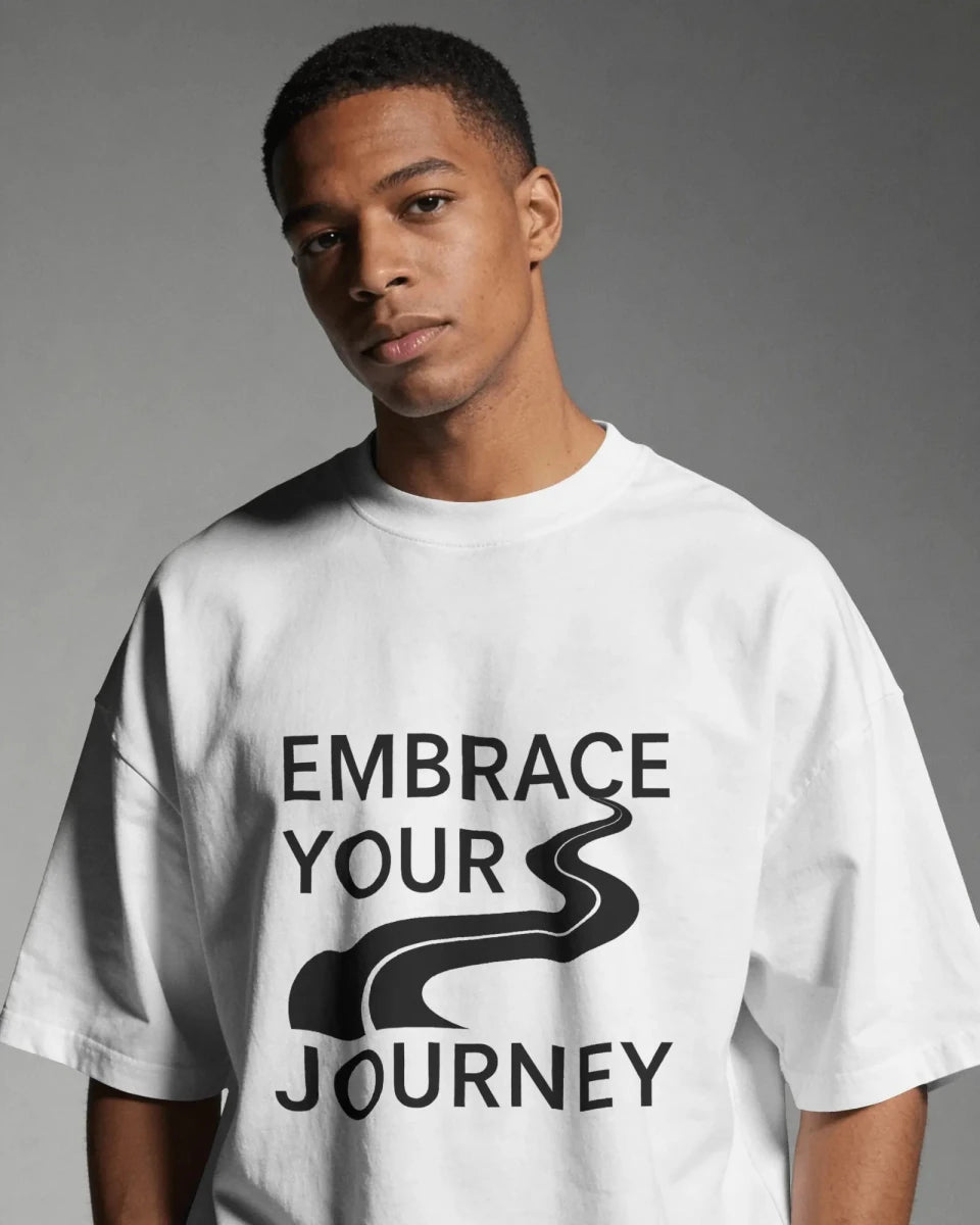 Embrace Your Journey | Self Growth Tee - Positivity Prints