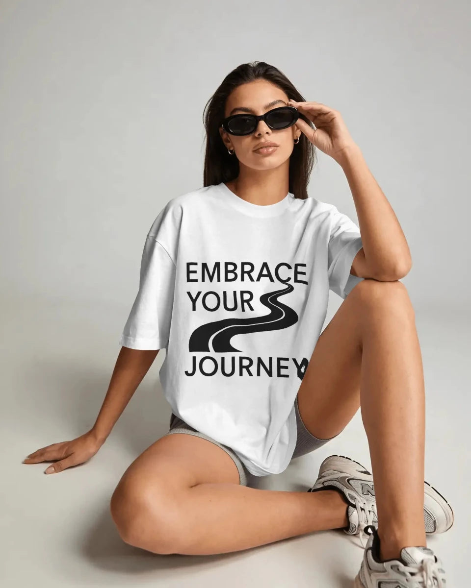 Embrace Your Journey | Self Growth Tee - Positivity Prints