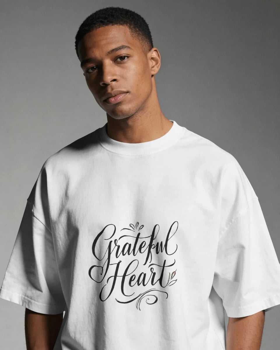 Grateful Heart | Gratitude Tee - Positivity Prints