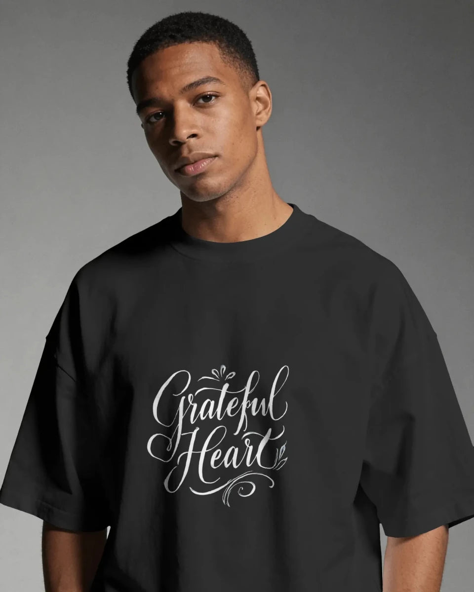 Grateful Heart | Gratitude Tee - Positivity Prints