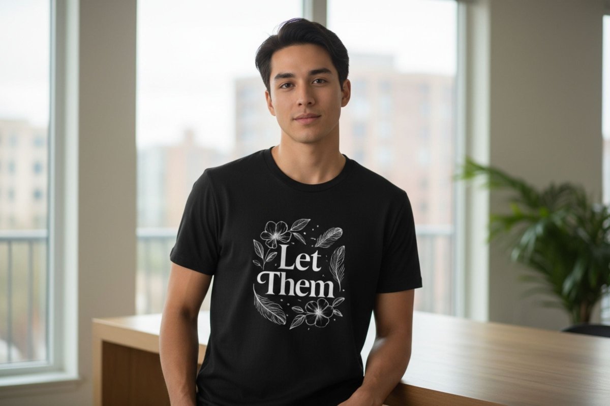 Let Them | Minimalist Mindset Tee - Positivity Prints
