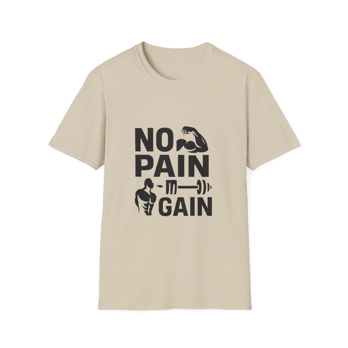 No Pain No Gain | Gym Motivation Tee - Positivity Prints