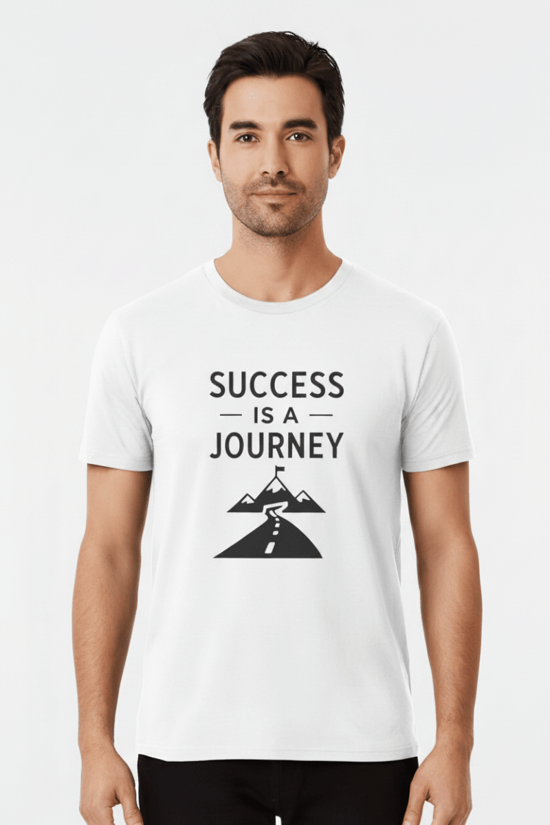 Success Is A Journey | Growth Mindset Tee - Positivity Prints