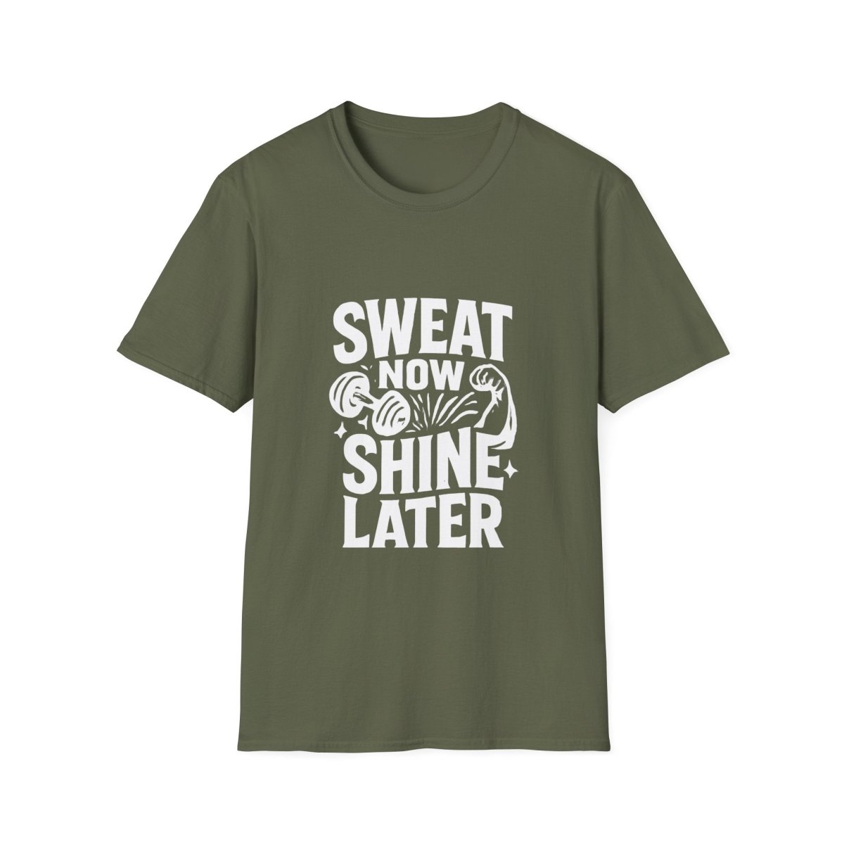 Sweat Now Shine Later | Gym Motivation Tee - Positivity Prints