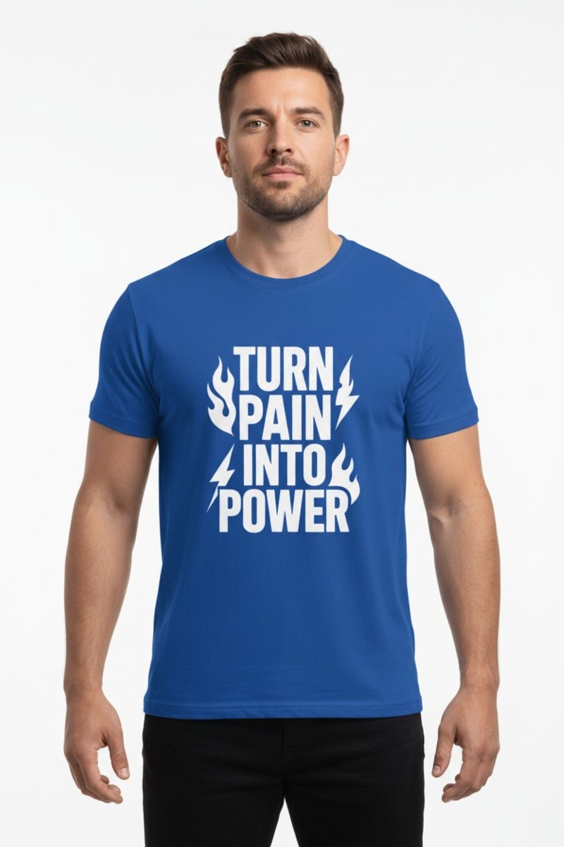 Turn Pain Into Power | Mental Strength Tee - Positivity Prints